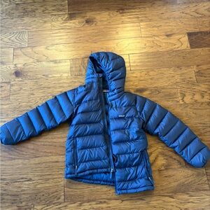 Patagonia Kids Blue Hooded Puffer Jacket
